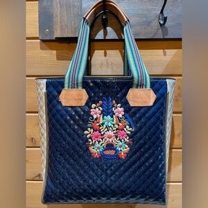 Classic Consuela Tote- embroidered front design